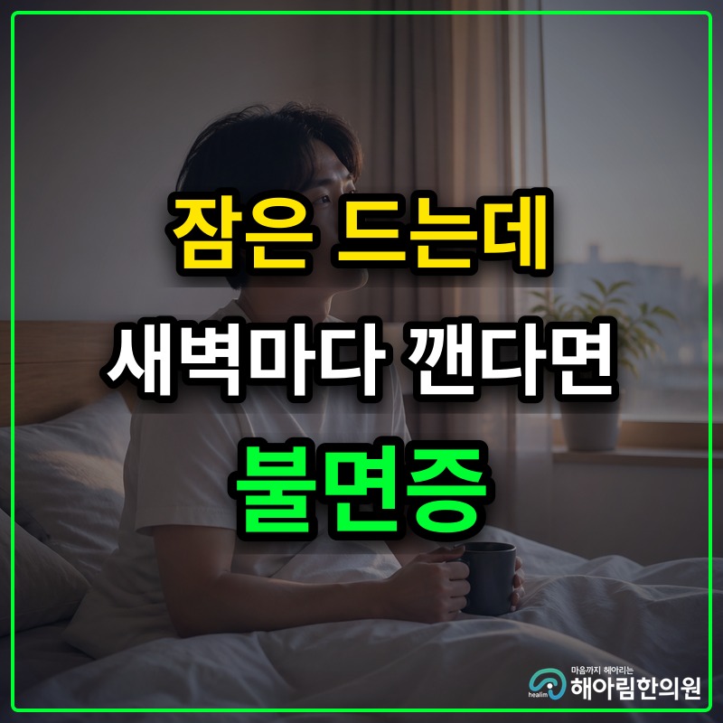 [수정구 불면증] 잠은 드는데 새벽마다 깨서 다시 잠들지 못하는 이유